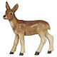 Female roe deer for 9.5 cm painted wood Heimatland Nativity Scene of Val Gardena s1