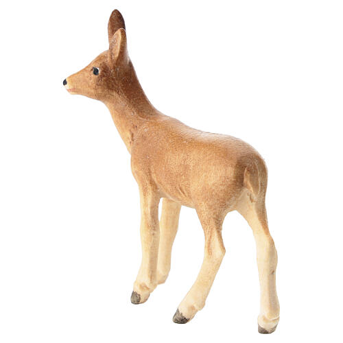 Corça para presépio Heimatland de 9,5 cm, madeira pintada do Val Gardena 4