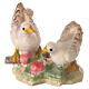 Set of doves for 9.5 cm painted wood Heimatland Nativity Scene of Val Gardena s2