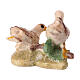 Para gołębi, figurki do szopki Heimatland 9,5 cm, drewno malowane, Val Gardena s2