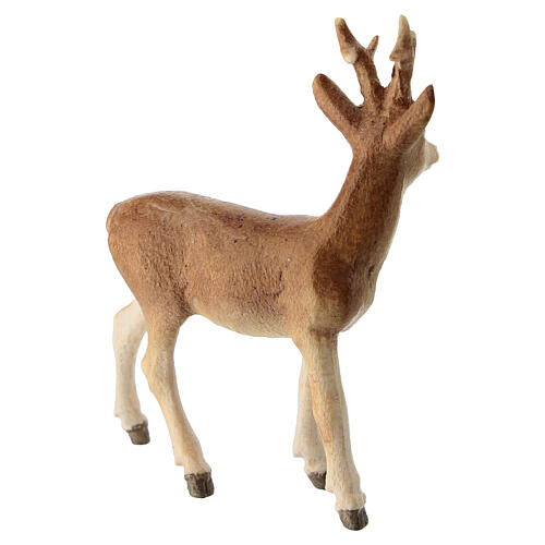Roa deer for 9.5 cm painted wood Heimatland Nativity Scene of Val Gardena 3