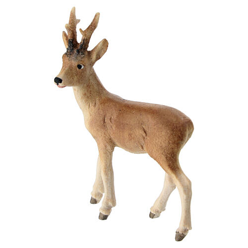 Capriolo presepe Heimatland 9,5 cm legno dipinto Val Gardena  4