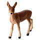 Capriolo femmina 12 cm presepe Heimatland legno dipinto Val Gardena  s2