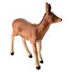 Capriolo femmina 12 cm presepe Heimatland legno dipinto Val Gardena  s3