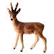Deer figurine 12 cm painted wood nativity scene Heimatland Val Gardena s1