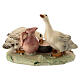 Geese with jar for 9.5 cm painted wood Heimatland Nativity Scene of Val Gardena s1