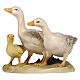 Gruppo oche presepe Heimatland 12 cm legno dipinto Val Gardena s1