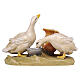 Geese by a jar for painted wood Heimatland Nativity Scene with 12 cm characters, Val Gardena s1
