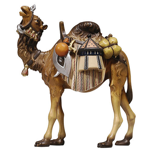 Camel with luggage for Val Gardena Heimatland Nativity Scene with painted wood figurines of 12 cm 1
