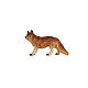 Fox of painted wood for 9.5 cm Heimatland Nativity Scene of Val Gardena s2