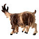Goat with kid of painted wood for 9.5 cm Heimatland Nativity Scene of Val Gardena s3