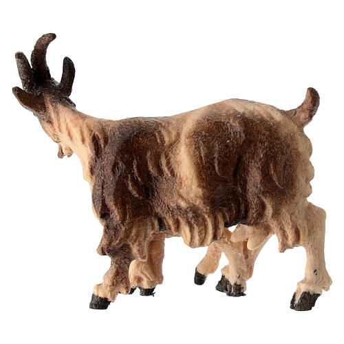 Cabra com cabrito para presépio Heimatland do Val Gardena com peças de 9,5 cm em madeira pintada 3