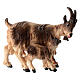 Cabra com cabrito para presépio Heimatland do Val Gardena com peças de 9,5 cm em madeira pintada s1