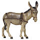 Donkey for cart for Val Gardena Heimatland Nativity Scene with painted wood figurines of 12 cm s1