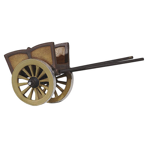 Carrito 12 cm belén Heimatland madera pintada Val Gardena 1