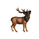 Deer of painted wood for 12 cm Nativity Scene, Heimatland collection, Val Gardena s1