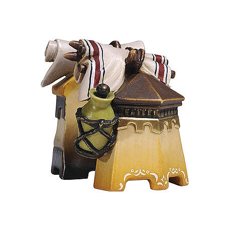 Bagagli per elefante 12 cm presepe legno dipinto Heimatland Val Gardena 2