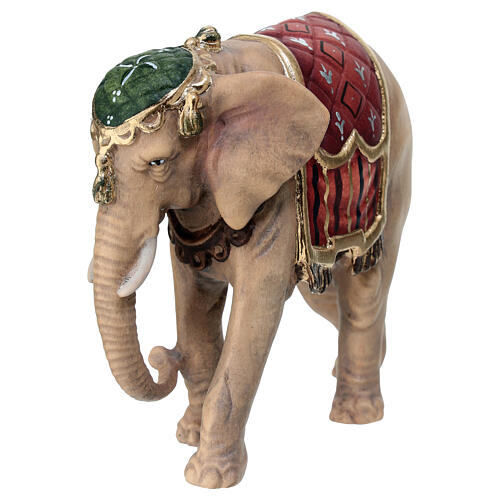 Elefant, Holz coloriert, für 9,5 cm Heimatland-Krippe, Grödner Kunsthandwerk 3