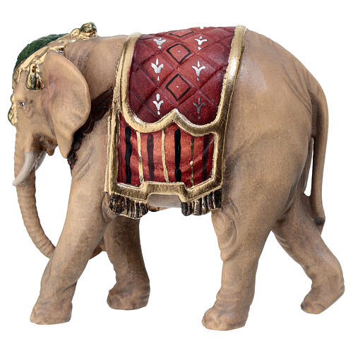 Elefant, Holz coloriert, für 9,5 cm Heimatland-Krippe, Grödner Kunsthandwerk 4