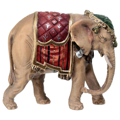 Elephant for 9.5 cm painted wood Nativity Scene, Heimatland collection, Val Gardena 1