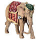 Elephant for 9.5 cm painted wood Nativity Scene, Heimatland collection, Val Gardena s2