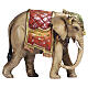 Elefante 12 cm belén madera pintada Val Gardena Heimatland s1