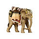 Elefante com bagagem presépio Heimatland Val Gardena 9,5 cm madeira pintada s1