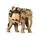 Éléphant avec bagages crèche bois peint 12 cm modèle Heimatland Val Gardena s2
