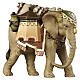 Elefante con bagagli 12 cm presepe Heimatland legno dipinto Val Gardena s1