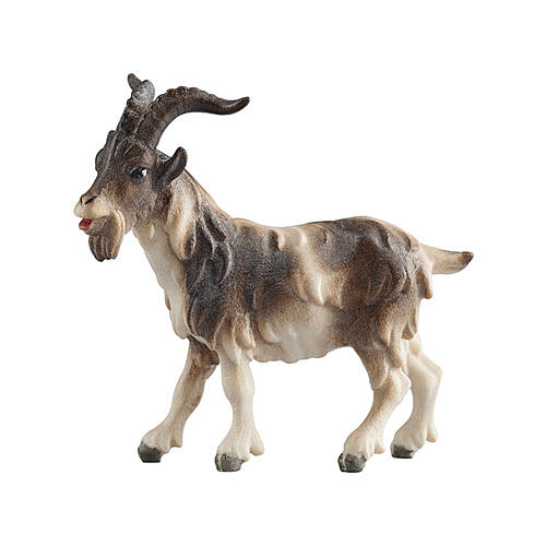 Billy goat for 9.5 cm painted wood Nativity Scene, Heimatland collection, Val Gardena 2