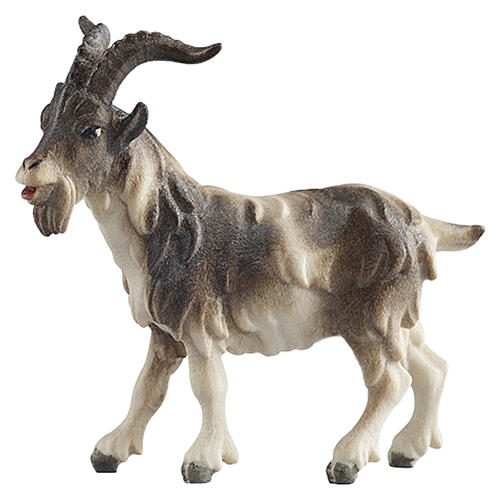 Bouc crèche 9,5 cm bois peint Val Gardena modèle Heimatland 1