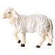 Mouton tête haute 9,5 cm figurine bois peint crèche Heimatland Val Gardena s1