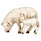 Sheep with lamb, painted wooden Heimatland Nativity Scene of 9.5 cm, Val Gardena s1