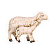 Pecora con agnello in piedi 12 cm presepe Heimatland legno dipinto Val Gardena s1