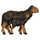 Black sheep with lamb standing, painted wooden Heimatland Nativity Scene of 9.5 cm, Val Gardena s1