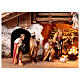 Capanna alpina illuminata set 17 pezzi 9,5 cm legno dipinto presepe Heimatland Val Gardena s5
