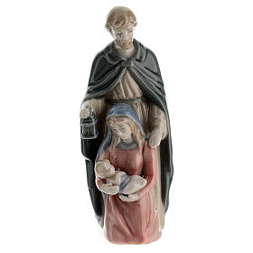 Miniature porcelain Nativity Holy Family 9 cm