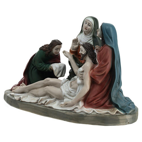 Lamentation over Christ Scene Easter Nativity Set 13 cm 10x20x10 cm 3