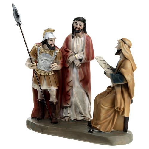 STATUA IN RESINA GESU' CHE PORTA LA CROCE PRESEPE PASQUALE 29,3 CM ARTICOLI  RELIGIOSI