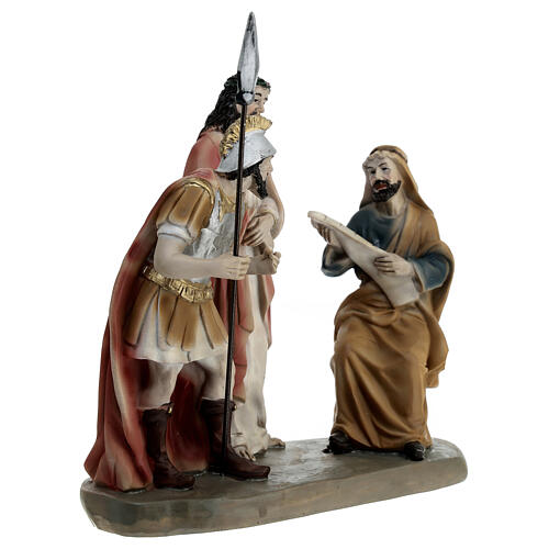 Trial of Jesus Easter nativity scene 15 cm resin 15x15x10 cm 4