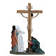 Crucifixion scene for Easter Creche of 12 cm, 25x15x5 cm s7