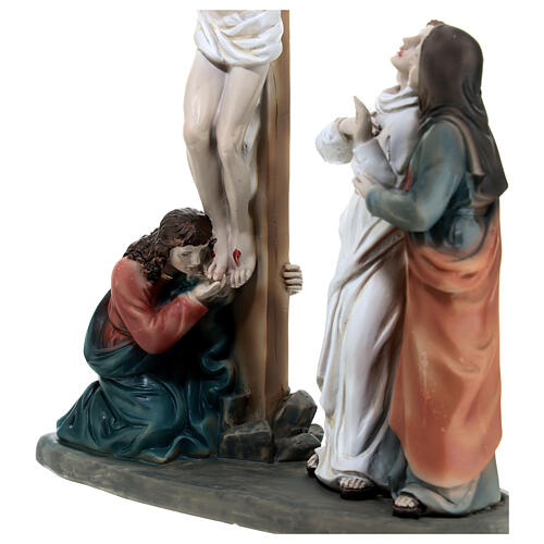 Escena Crucifixión de Jesús belén pascual 12 cm 25x15x5 6