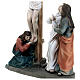 Scena Crocifissione di Gesù presepe pasquale 12 cm 25x15x5 s6
