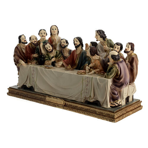 Statue crèche de Pâques Cène 20x40x15 cm 3