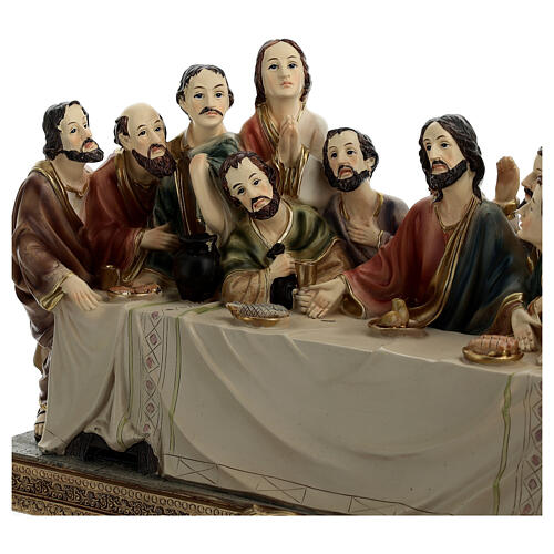 Easter nativity statue Last Supper 20x40x15 cm 4