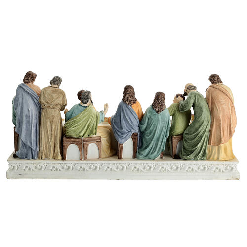 Last Supper for Easter Creche, painted resin, 20x40x15 cm 11