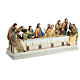 Last Supper for Easter Creche, painted resin, 20x40x15 cm s6