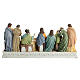 Last Supper Easter nativity in colored resin 20x40x15 cm s11