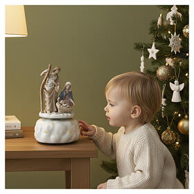 Carillón Natividad porcelana 12 cm