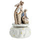 Boîte à musique Nativité porcelaine 12 cm s5